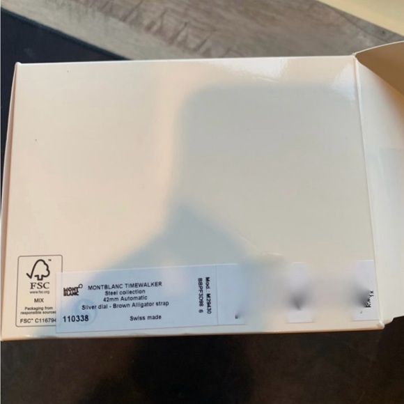 Montblanc TimeWalker Automatic Silver Dial Men’s Watch on Blue Leather Strap - Picture 7 of 8